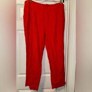 A New Day Orange Linen Chinos & Khakis Pants